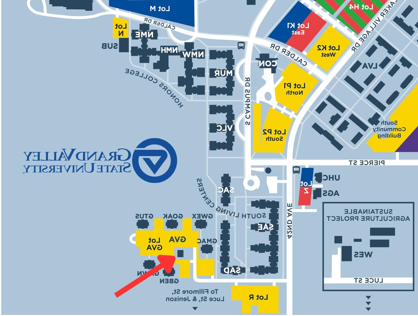 map to gva community center